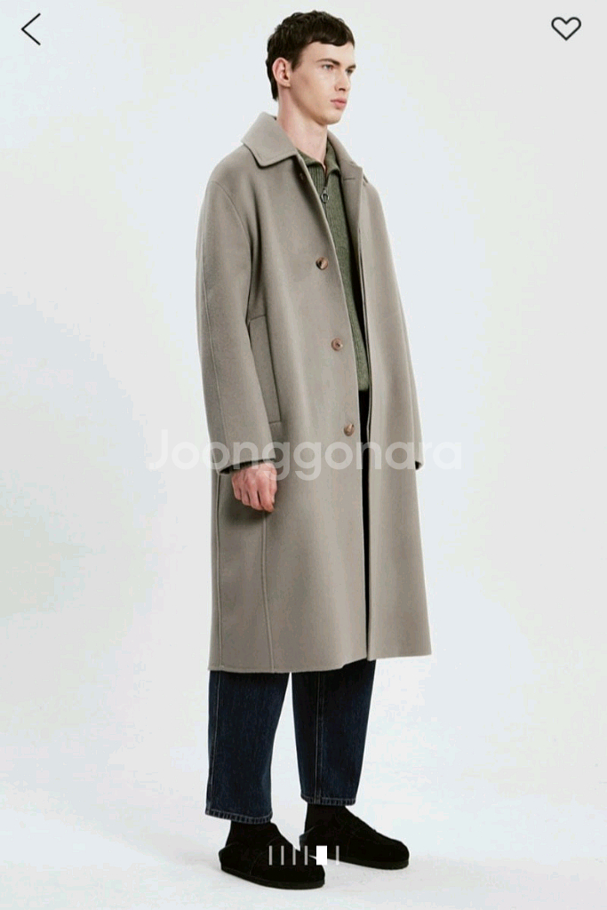 [새상품] 타임옴므 발마칸 코트 95--4