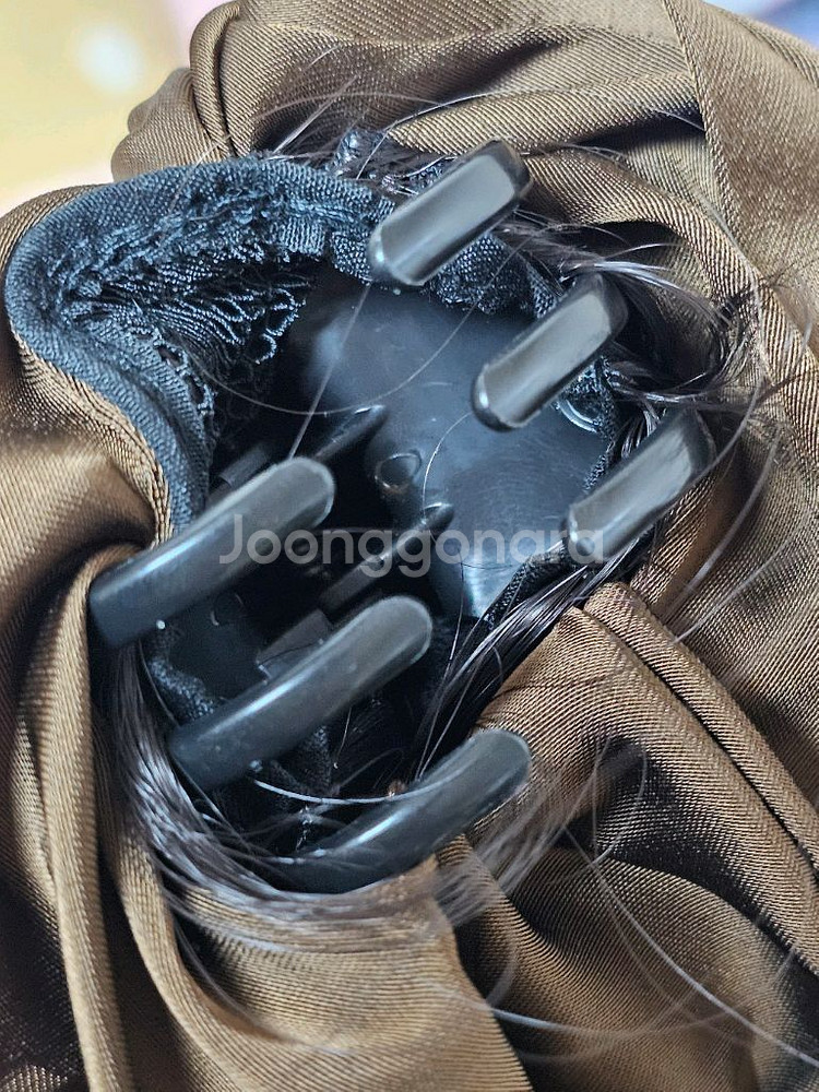 곱창 집게가발 웨이브 긴머리 포니테일 부분가발--2