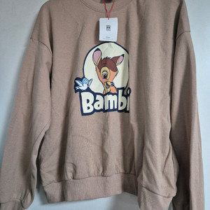 디즈니 밤비 맨투맨 티셔츠(새상품)