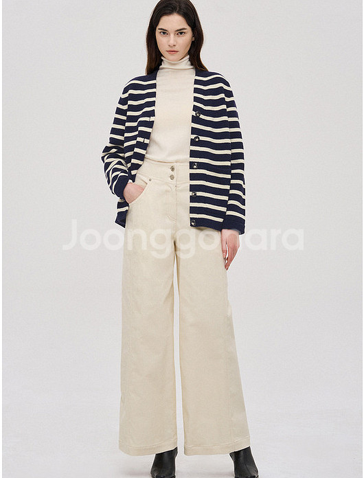 24 sjyp 스트라이프 니트가디건 새상품--0