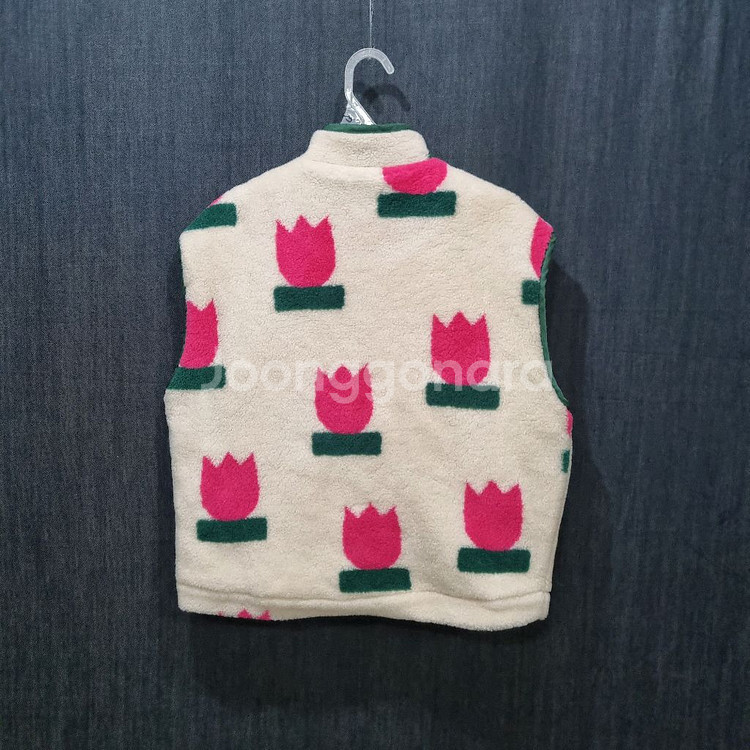 리미떼두두 여아동 튤립 플리스 조끼 2XL, 130 (상태굿)--2