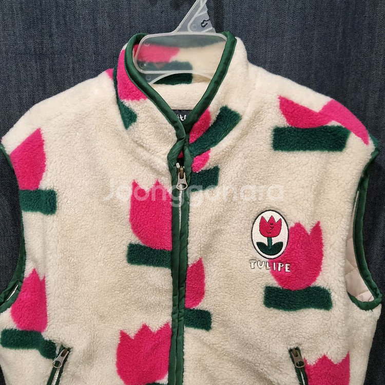 리미떼두두 여아동 튤립 플리스 조끼 2XL, 130 (상태굿)--1