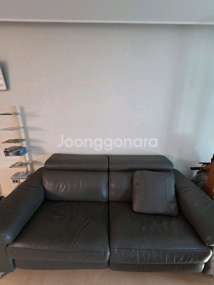 한샘 MVME 키안티 천연가죽 3인 리클라이너 소파--0