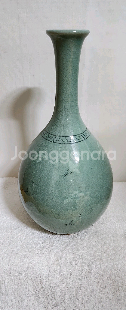 청자 도자기 꽃병--0