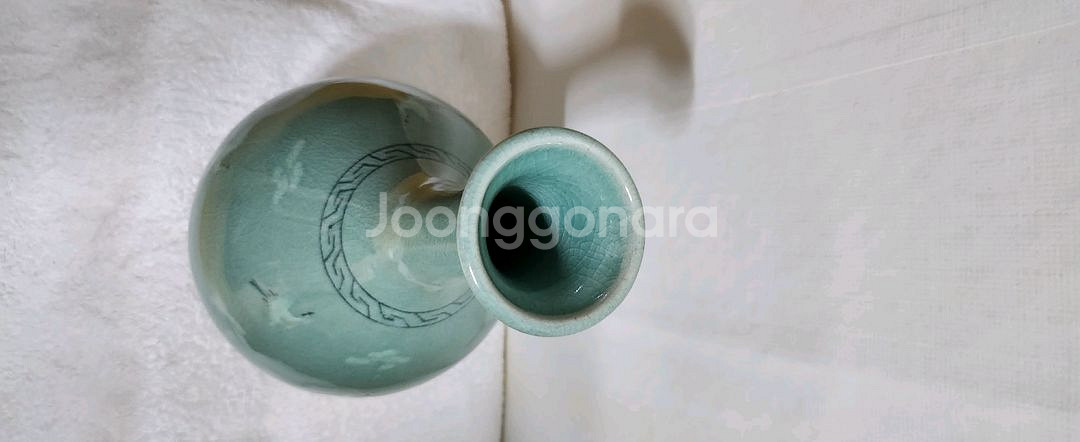 청자 도자기 꽃병--1