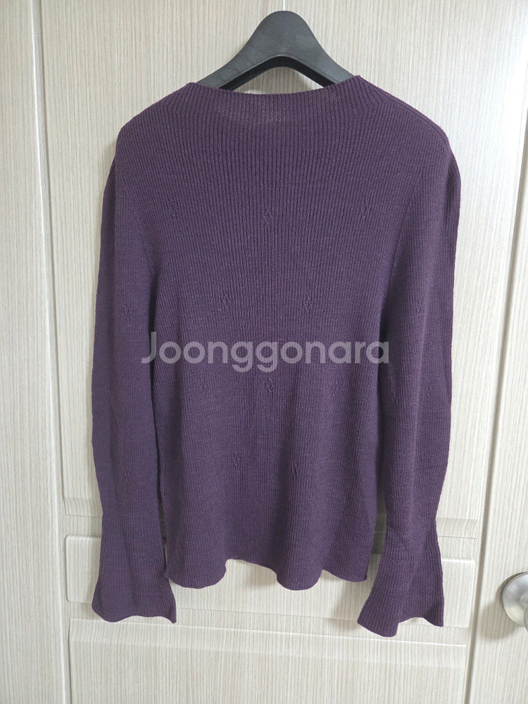 마인 울 블렌드 리브 니트탑 랑방 타임 더캐시미어--4