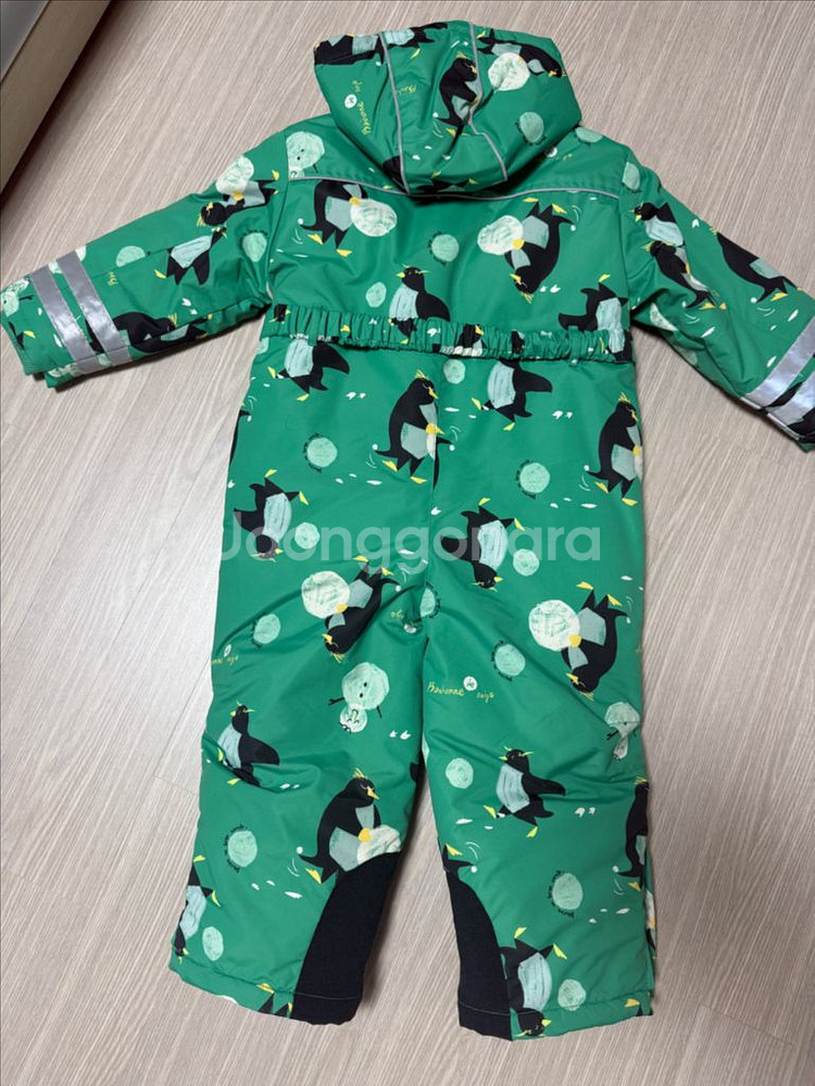 밀리밤 펭귄 패턴 스키복--3