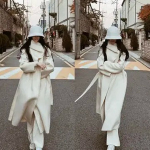 vy스튜디오 드벨라 클래식 숄카라 머플러 투웨이 코트