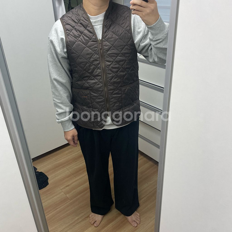 바버 내피 조끼 브라운(40)--9