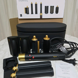 정품 다이슨 에어랩 컴플리트 롱 오닉스골드 풀박스 팝니다.
