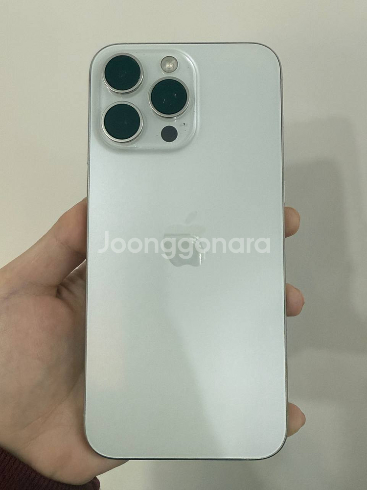 아이폰15프로맥스 화이트 256GB/89%--0