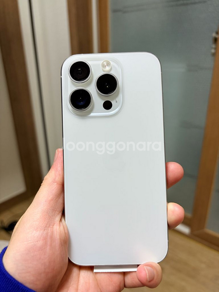 아이폰 15 Pro(프로) 화이트 256기가 + 애플케어플러스--13