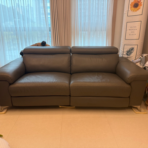 가죽 소파 3인용