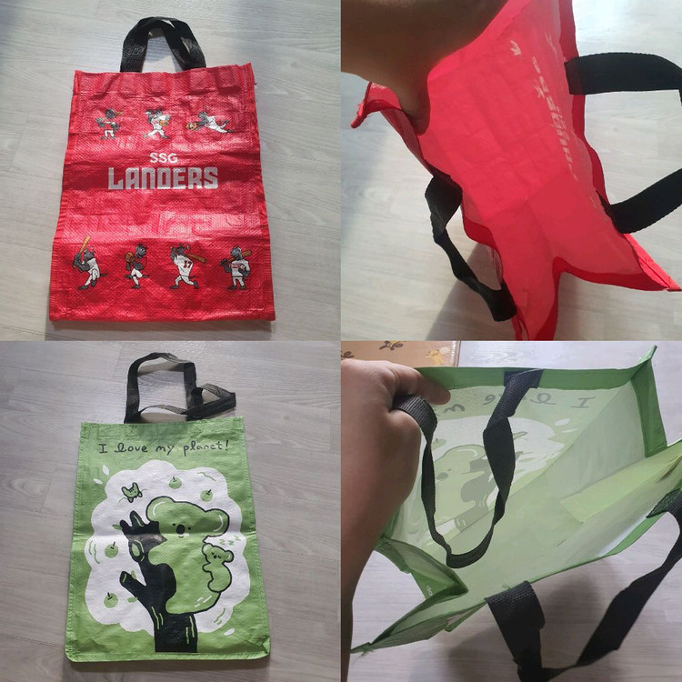 장바구니 타포린백 재활용 쇼핑백 에코백 보냉 보온 가방 숄더백 이미지