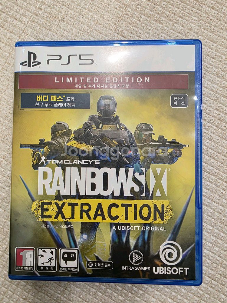 ps5 레인보우식스 익스트랙션 리미티드에디션 S급 코드미사용--0