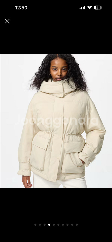 [새상품] 인기템 750필 유니클로 하이브리드 다운코트--15