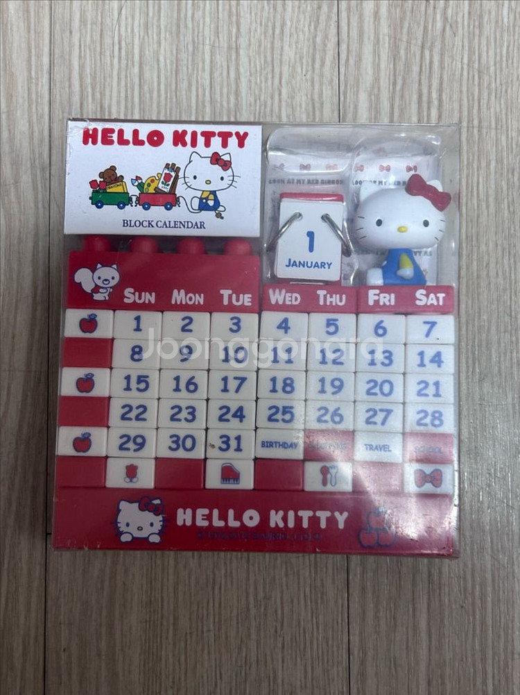 키티 블록 만년달력 캘린더--1