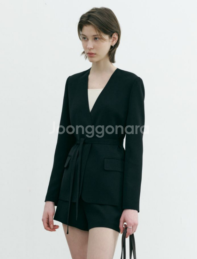 시에 sie 시에나 칼라리스 자켓 블랙s--0