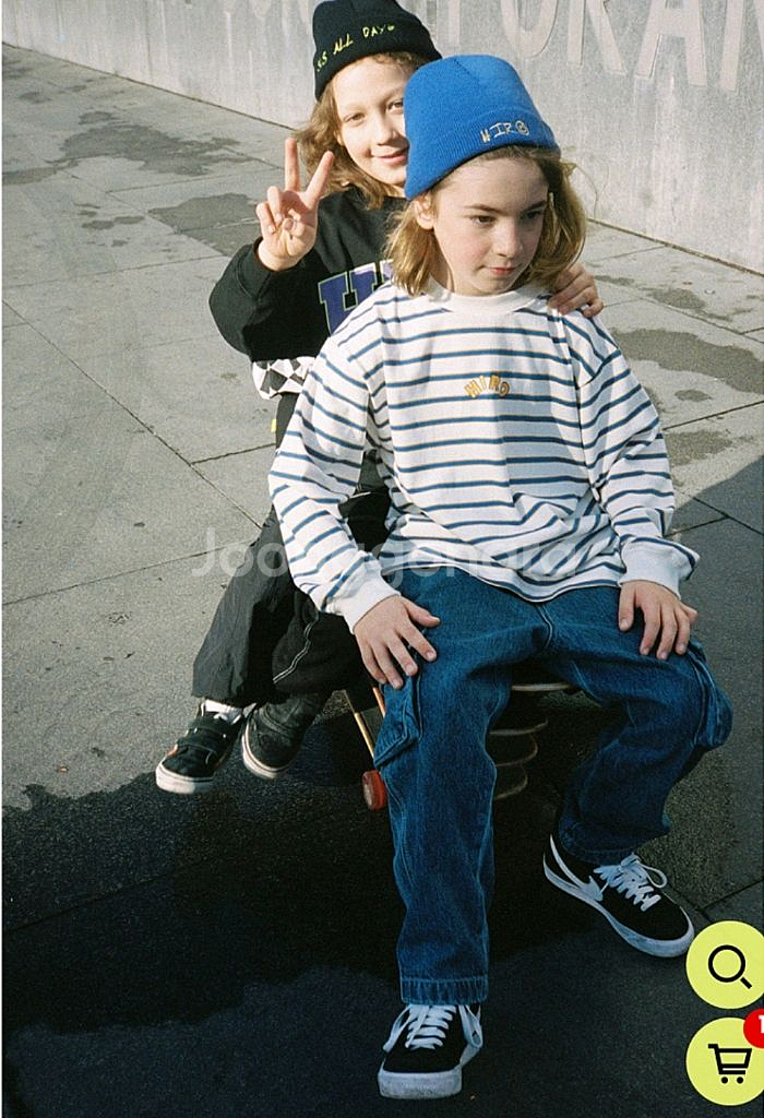 히로 아웃포켓7부 워크팬츠 스트라이프 티 140--1