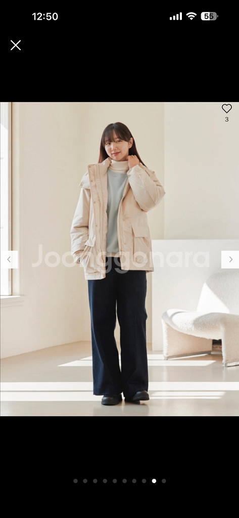 [새상품] 인기템 750필 유니클로 하이브리드 다운코트--2