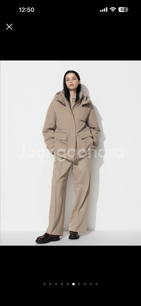 [새상품] 인기템 750필 유니클로 하이브리드 다운코트--5