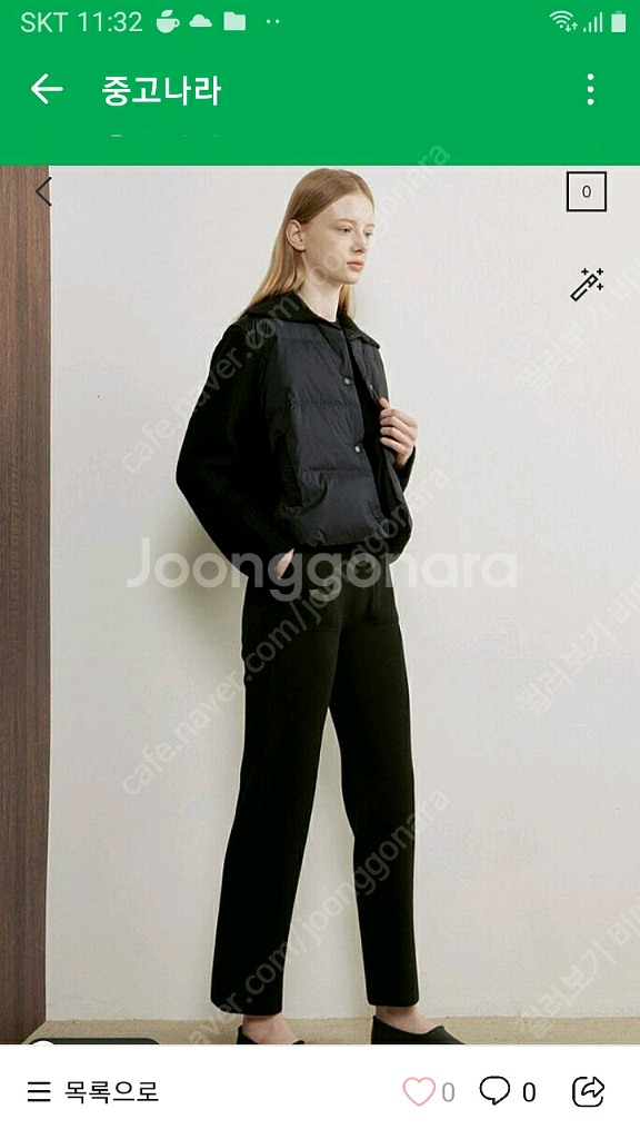 더캐시미어 니트 구스 점퍼 블랙85--2