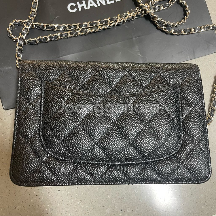 샤넬 캐비어 WOC 체인백 은장 (st제품) 체인 크로스백--5
