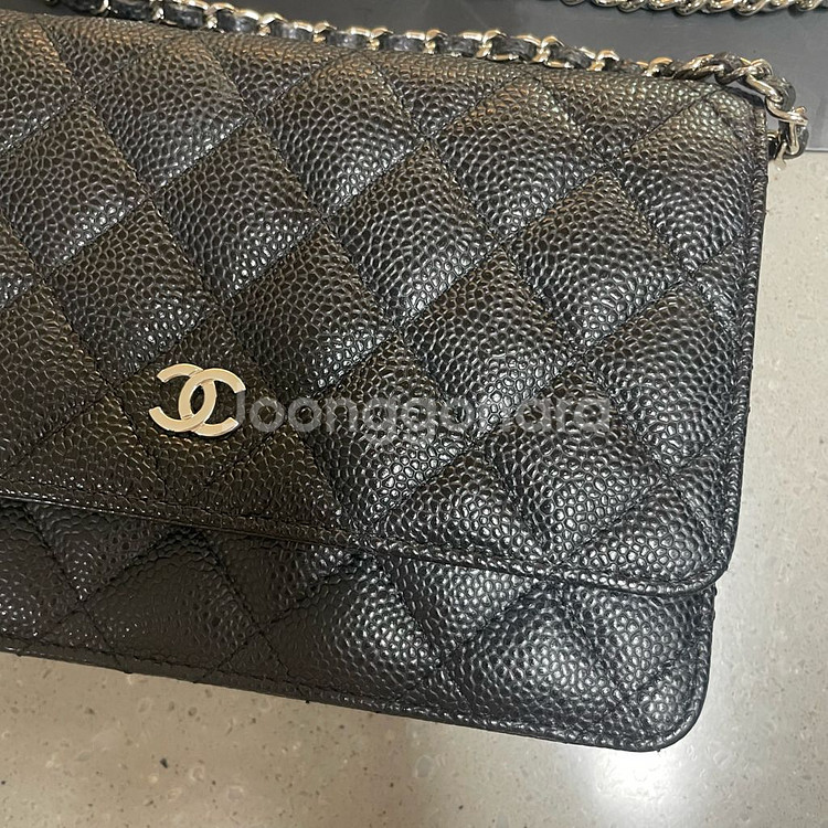 샤넬 캐비어 WOC 체인백 은장 (st제품) 체인 크로스백--3