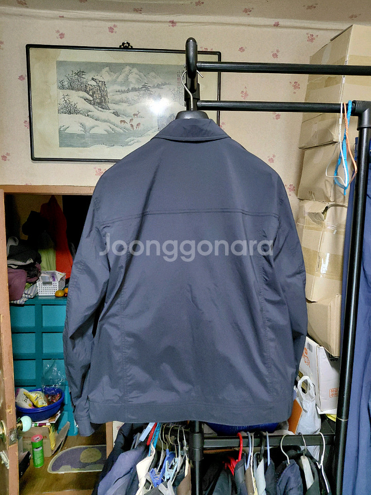 [지오지아]트러커 스냅 점퍼 105사이즈 블랙컬러--1