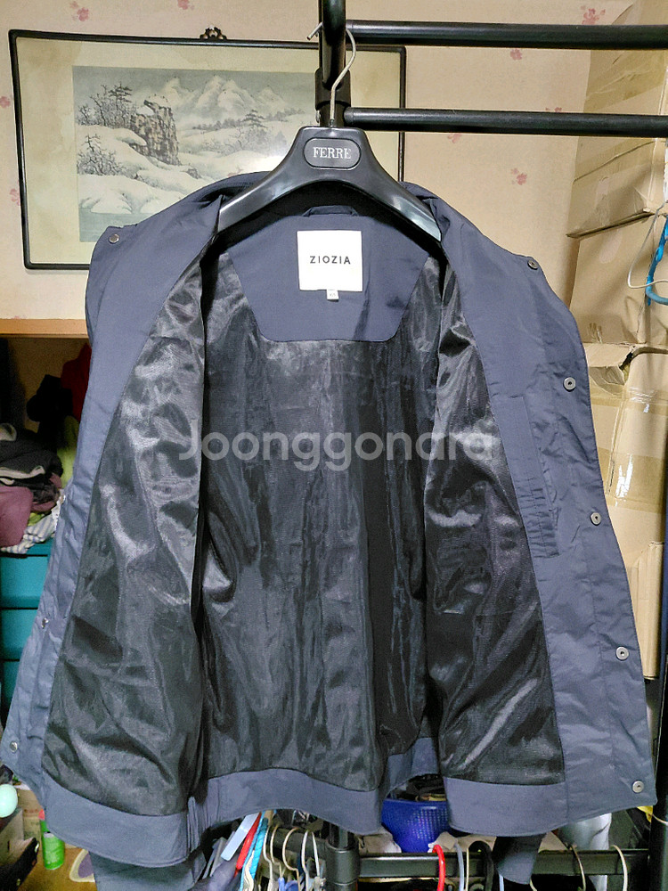 [지오지아]트러커 스냅 점퍼 105사이즈 블랙컬러--9