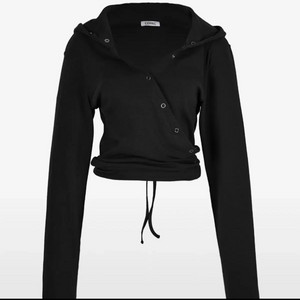 세릭 랩 후드 가디건 블랙