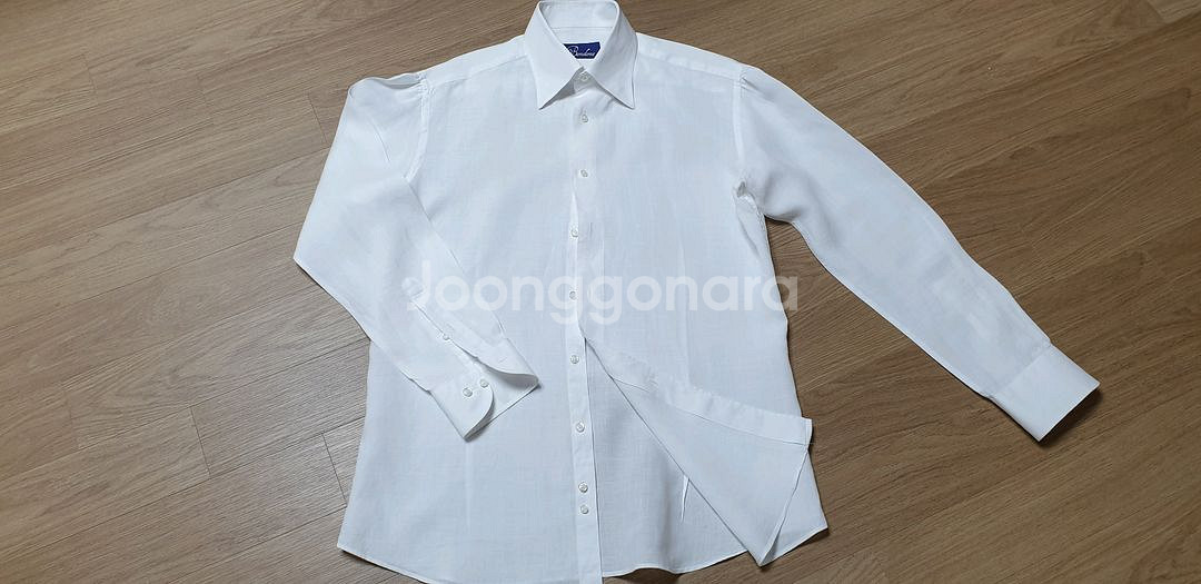 본도네 남성 린넨 셔링셔츠 M 화이트--7