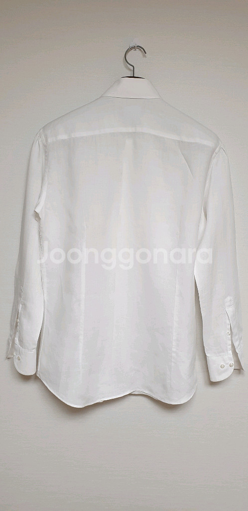 본도네 남성 린넨 셔링셔츠 M 화이트--4