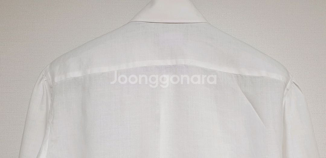 본도네 남성 린넨 셔링셔츠 M 화이트--5