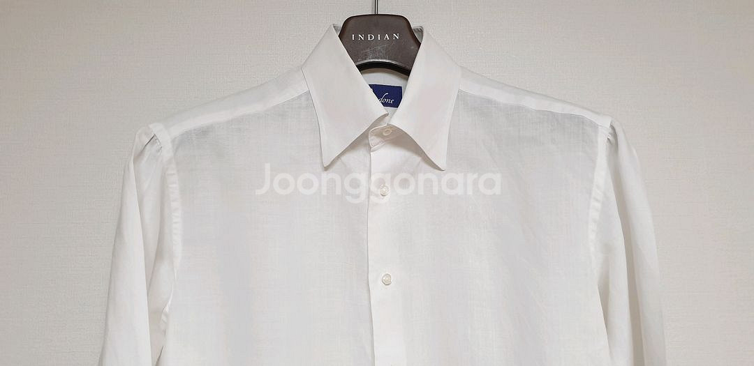 본도네 남성 린넨 셔링셔츠 M 화이트--2