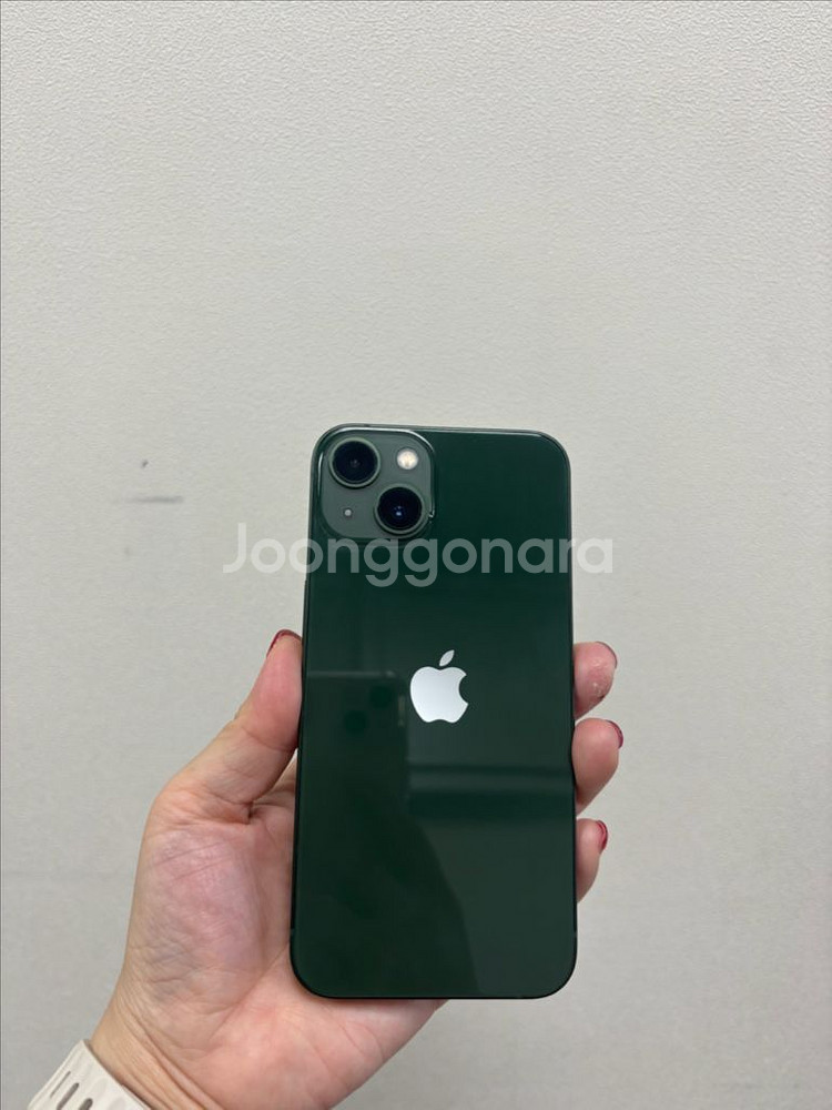 (부산중고폰)아이폰13 그린 128기가 공기계 판매해요--1