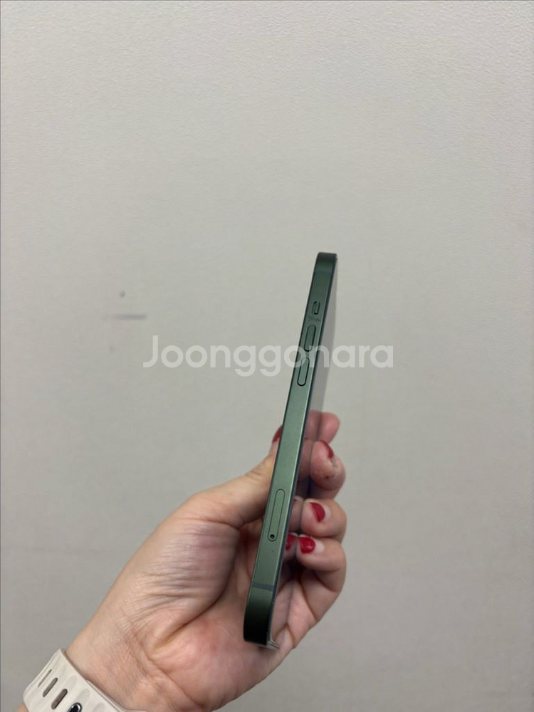 (부산중고폰)아이폰13 그린 128기가 공기계 판매해요--3