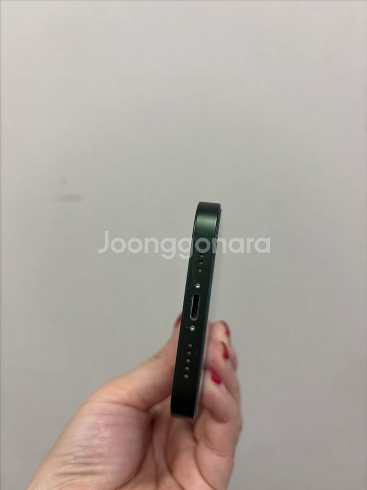 (부산중고폰)아이폰13 그린 128기가 공기계 판매해요--4