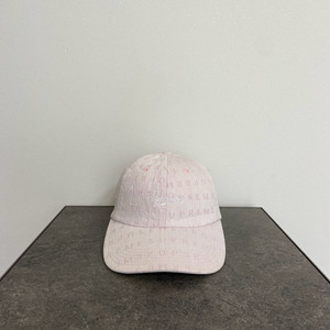 슈프림 자카드 워시드 데님 핑크 볼캡 모자 6패널 캡