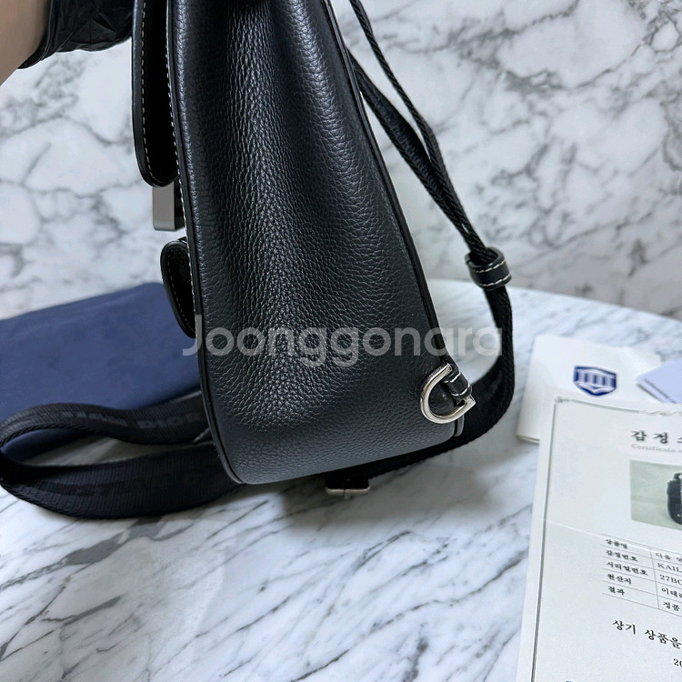 디올 CD 로고 갤럽 그레인 슬링백 크로스백 메신저백--4