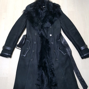 [55]정품 버버리 여성 무스탕 롱코트 리얼가죽 양털 무스탕