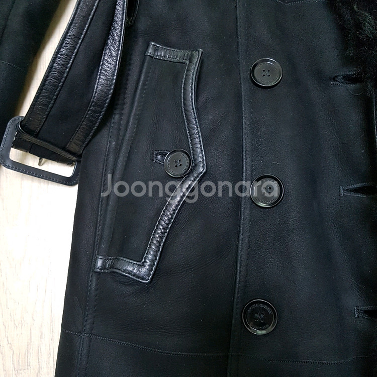 [55]정품 버버리 여성 무스탕 롱코트 리얼가죽 양털 무스탕--1