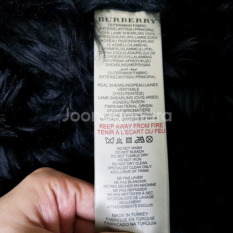 [55]정품 버버리 여성 무스탕 롱코트 리얼가죽 양털 무스탕--5