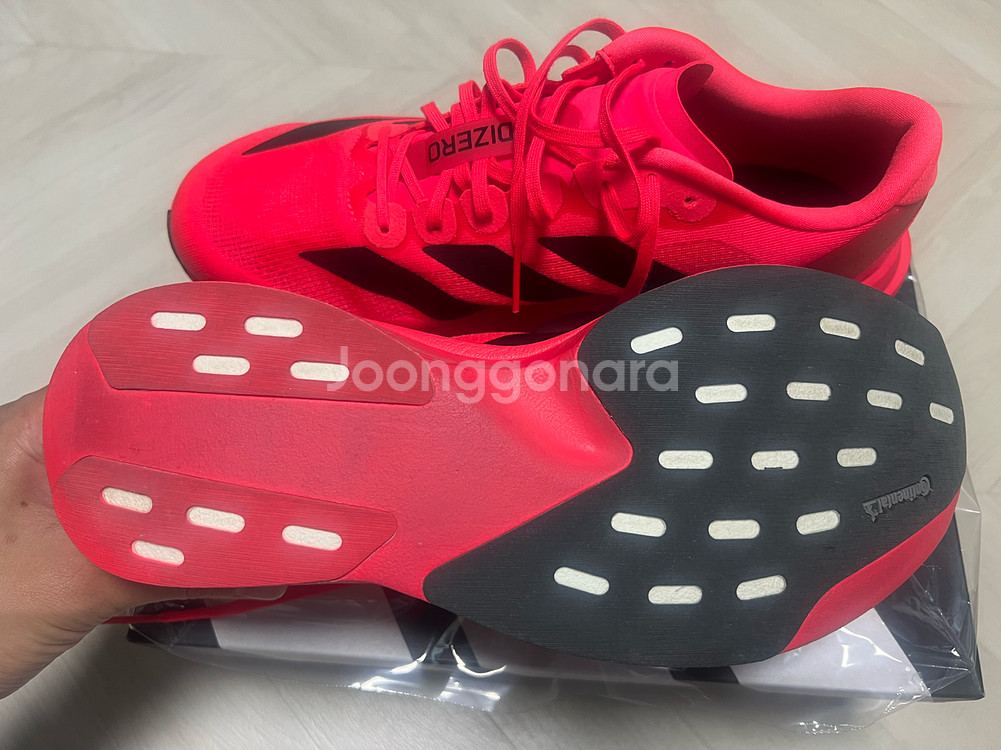 아디다스 아디제로 에보 SL 루시드레드 280 러닝화--3