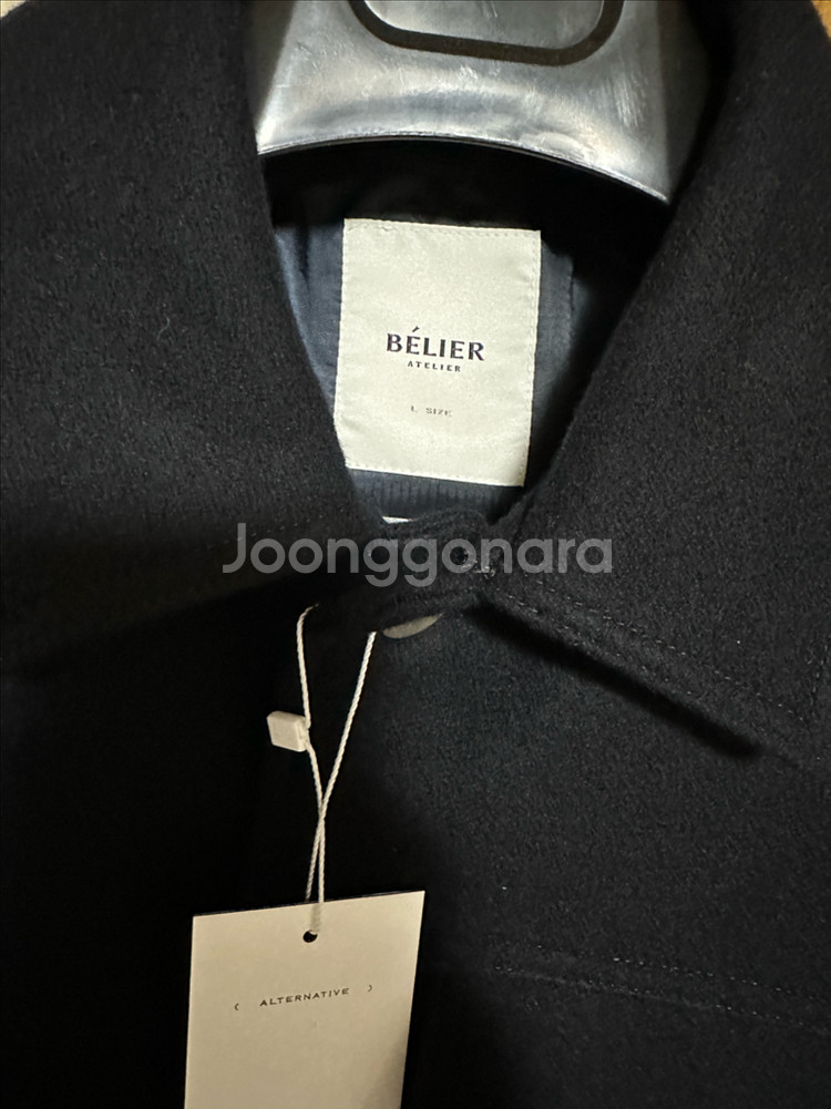 [L] 벨리에 헤비 울 트러커 블루종 자켓 다크네이비--2