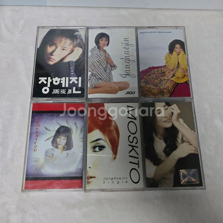 장혜진 1~4집 7집 싱글 카세트테이프 6장 일괄--2