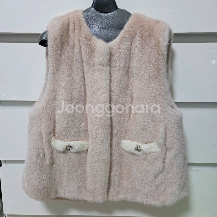 마인 밍크 퍼 베스트 랑방 타임 더캐시미어 시스템 sj--2