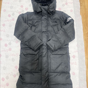 노스페이스 체크 롱패딩