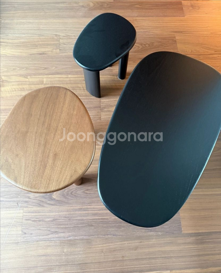 이스턴에디션 페블 티 테이블 3개 구성 세트 판매--0