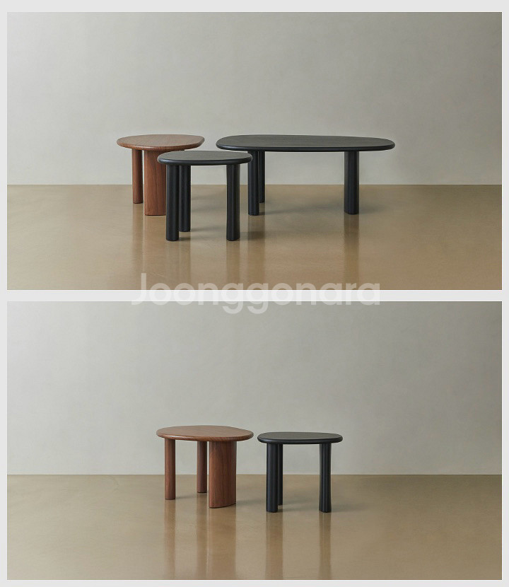 이스턴에디션 페블 티 테이블 3개 구성 세트 판매--3